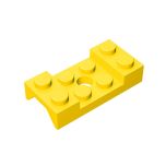 Vehicle, Mudguard 2 x 4 With Arch Studded With Hole #60212 Yellow