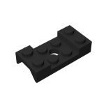 Vehicle, Mudguard 2 x 4 With Arch Studded With Hole #60212 Black