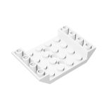 Slope, Inverted 45 6 x 4 Double With 4 x 4 Cutout And 3 Holes #60219 White