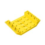Slope, Inverted 45 6 x 4 Double With 4 x 4 Cutout And 3 Holes #60219 Yellow