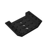 Slope, Inverted 45 6 x 4 Double With 4 x 4 Cutout And 3 Holes #60219 Black
