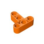 Technic Beam 3 x 3 T-Shape Thick #60484  Orange Gobricks