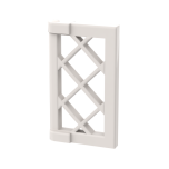 Window 1 x 2 x 3 Pane Latticed with Thick Corner Tabs #60607