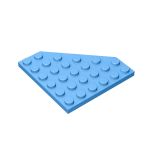 Wedge Plate 6 x 6 Cut Corner #6106 Medium Blue Gobricks