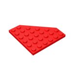 Wedge Plate 6 x 6 Cut Corner #6106 Red