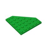 Wedge Plate 6 x 6 Cut Corner #6106 Green Gobricks