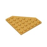 Wedge Plate 6 x 6 Cut Corner #6106 Pearl Gold Gobricks