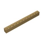 Brick 1 x 12 #6112 Dark Tan