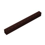 Brick 1 x 12 #6112 Dark Brown