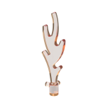 Wave / Flame Rounded Undetermined Handle #6126