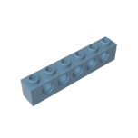 Technic Brick 1 x 6 [5 Holes] #3894 Sand Blue Gobricks