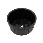 Barrel Half Large with Axle Hole #64951 