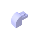 Brick Curved 1 x 2 x 1 1/3 with Curved Top #6091 