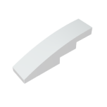Slope Curved 4 x 1 No Studs - Stud Holder with Symmetric Ridges #11153 