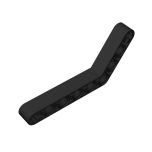 Technic Beam 1 x 9 Bent (6 - 4) Thick #6629 Black
