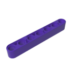 Technic Beam 1 x 7 Thick #32524 Dark Purple Gobricks
