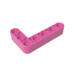 Technic Beam 3 x 5 L-Shape Thick #32526 Dark Pink Gobricks