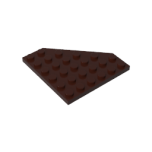 Wedge Plate 6 x 6 Cut Corner #6106 Dark Brown Gobricks
