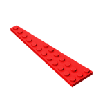 Wedge Plate 12 x 3 Right #47398  Red Gobricks