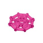 Plate Special 2 x 2 with Bar Frame Octagonal, Reinforced, Completely Round Studs #75937  Trans-Dark Pink Gobricks