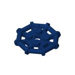 Plate Special 2 x 2 with Bar Frame Octagonal, Reinforced, Completely Round Studs #75937 Dark Blue