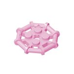 Plate Special 2 x 2 with Bar Frame Octagonal, Reinforced, Completely Round Studs #75937 Bright Pink