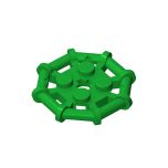 Plate Special 2 x 2 with Bar Frame Octagonal, Reinforced, Completely Round Studs #75937 Green
