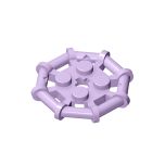 Plate Special 2 x 2 with Bar Frame Octagonal, Reinforced, Completely Round Studs #75937  Lavender Gobricks