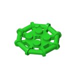 Plate Special 2 x 2 with Bar Frame Octagonal, Reinforced, Completely Round Studs #75937 Bright Green