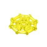Plate Special 2 x 2 with Bar Frame Octagonal, Reinforced, Completely Round Studs #75937  Trans-Yellow Gobricks