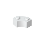 Curved Brick 2 Knobs #3063