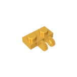 Hinge Plate 1 x 2 Locking with 2 Fingers on Side, 9 Teeth #60471