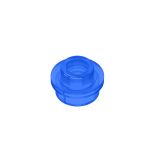 Plate, Round 1 x 1 with Open Stud #85861 Trans-Dark Blue