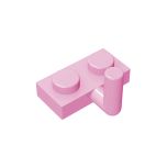 Plate Special 1 x 2 with Arm Up - Horizontal Arm 5mm #88072  Bright Pink Gobricks