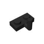 Plate Special 1 x 2 with Arm Up - Horizontal Arm 5mm #88072 Black