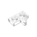 Plate Special 1 x 2 with Arm Up - Horizontal Arm 5mm #88072  Trans-Clear Gobricks