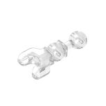 Large Figure Skeletal, Limb, 5L with Ball Joint on Axle and Ball Socket #90609 Trans-Clear Gobricks