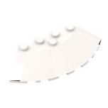 Brick, Round Corner 6 x 6 with Slope 33 Edge, Facet Cutout #95188