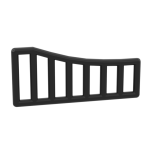 Bar 1 x 8 x 3 - 1 x 8 x 4 Curved #95229