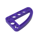 Technic Beam 3 x 5 L-Shape with Quarter Ellipse Thin #32250 Dark Purple Gobricks