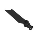 Technic Rotor Blade Small with Axle and Pin Connector End #99012 Black Gobricks