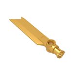 Technic Rotor Blade Small with Axle and Pin Connector End #99012 Pearl Gold Gobricks