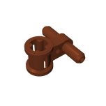Pneumatic Hose Connector with Axle Connector #99021  Reddish Brown Gobricks