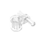Pneumatic Hose Connector with Axle Connector #99021  Trans-Clear Gobricks