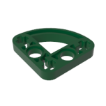 Technic Beam 3 x 3 L-Shape with Quarter Ellipse Thin #32249 Dark Green Gobricks
