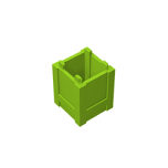 Container Box  2 x 2 x 2 #61780 Lime Gobricks