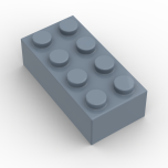 Brick 2 x 4 #3001 Sand Blue Gobricks