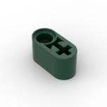 Technic Beam 1 x 2 Thick with Pin Hole and Axle Hole #60483  Dark Green Gobricks
