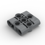 Technic Pin Connector Block Liftarm 1 x 3 x 3 #39793 Dark Bluish Gray Gobricks
