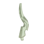 Wave / Flame Rounded Single with Pin #18395